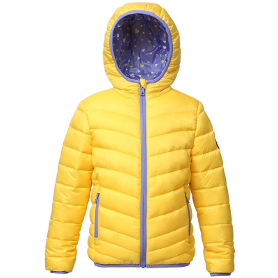  Girls Reversible Lightweight Puffer Jacket Hooded Water-Resistant Winter Coat 