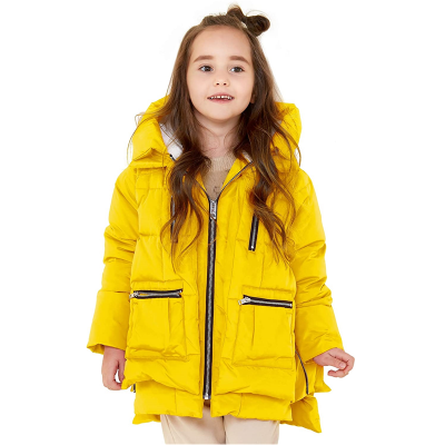  Children Hooded Down-like Coat Girls Quilted Puffer Jacket Kids Winter Jackets 