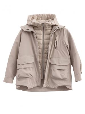 3‑in‑1 women detachable parka