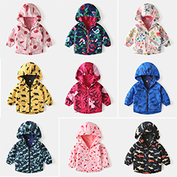 The seeds of happiness are sown in the sky, and children's windbreaker jackets light up their childhood!